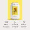 Something & Nothing Flavoured Sparkling Water - Lightly Carbonated, Full Flavoured with Added Grape & Lemon Juice | Vegan & Low Calorie Soda | 350ml Cans, Pack of 12 (Yuzu)