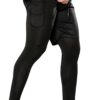 Odoland 2 Pack Mens Compression Running Pants, 2 in 1 Quick Dry Athletic Workout Sweatpants Shorts Gym Leggings with Pocket