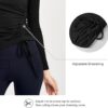 Womens Long/Short Sleeve Workout Tops Ruched Side Yoga Atheltic Shirt Slim Fitted