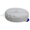 Factory Direct Partners 13304-CT SoftScape 15" Round Bean Floor Cushions with Handles, 4" Height (4-Piece) - Contemporary
