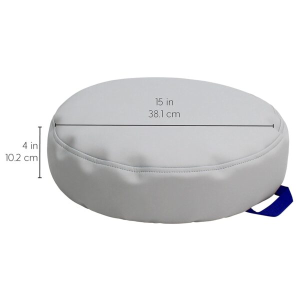Factory Direct Partners 13304-CT SoftScape 15" Round Bean Floor Cushions with Handles, 4" Height (4-Piece) - Contemporary