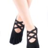 Women Non-Slip Full Toe Grip Socks With Straps, Designed For Yoga, Pilate, Dance, Ballet, Barre Or Gym Workout