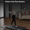 Treadmill Walking Pad Mat for Carpet Floors 72x32'', 1/4“Thick Treadmill Mat for Hardwood Floors,Mat for Under Treadmill/Bike Carpet,Foldable Exercise Equipment Mat,Non-Slip,Noise&Shock Reduction