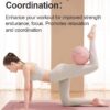 YOTTOY Pilates Ball, 10-inch Exercise Ball with Anti-Burst Technology for Stability, Stability Ball for Yoga, Pilates, Physical Therapy, Home Gym and Office Fitness Equipment