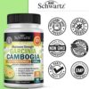 Garcinia Cambogia Weight Loss Pills - 1500mg HCA Pure Extract - Fast Acting Appetite Suppressant - Fat Burner for Women and Men to Help Lose Weight - Carb Blocker Metabolism Diet Pill - 90 Capsules