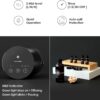 Waterless Diffuser Essential Oil 100mL Capacity Scent Air Machine for Home Aromatherapy Nebulizer Premium Metal Battery Operated 3 Mist Settings Timers Color Light AN3 Black