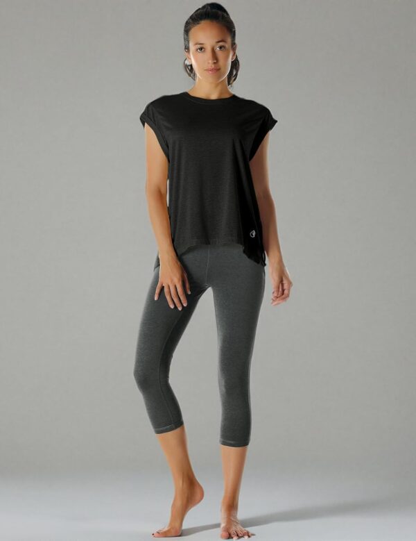 61DRsQrnWL._AC_SL1500_.jpg icyzone Open Back Workout Top Shirts - Yoga t-Shirts Activewear Exercise Tops for Women(Pack of 2)