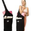 Yoga Mat Bag, Durable Canvas Yoga Mat Carrier Bag with Adjustable Strap & Inside Zipper Pocket, Large Capacity Yoga Bag for Gym, Pilates, Beach, Travel, and Everyday Use