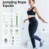 YOTTOY Cordless Jump Rope with Counter - Ropeless Jump Rope 2 In 1 with Large Cordless Ball-Weighted Jump Rope for Women with LCD Display