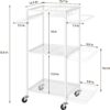 Weight Rack Stand Small Gym Rack Yoga Rack Workout Equipment Storage Cart for Weights, Dumbbells, Yoga Mats, Kettlebells, Foam Rollers, and Resistance Bands