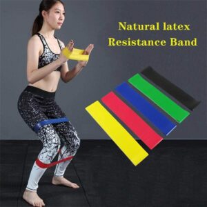 nobranded Natural Latex Tension Band Colors Yoga Resistance Rubber Bands Indoor Outdoor Fitness Equipment Workout Elastic Bands