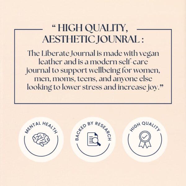 Liberate Daily Gratitude Journal – Guided Mental Fitness Journal for Self-Care, Reflection with Prompts – Undated, 90-Day, Daily Journal - As Seen on Shark Tank
