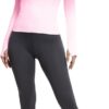 MathCat Long Sleeve Workout Tops for Women, Gradient Running Athletic Shirts, Seamless Breathable Tops with Thumb Holes