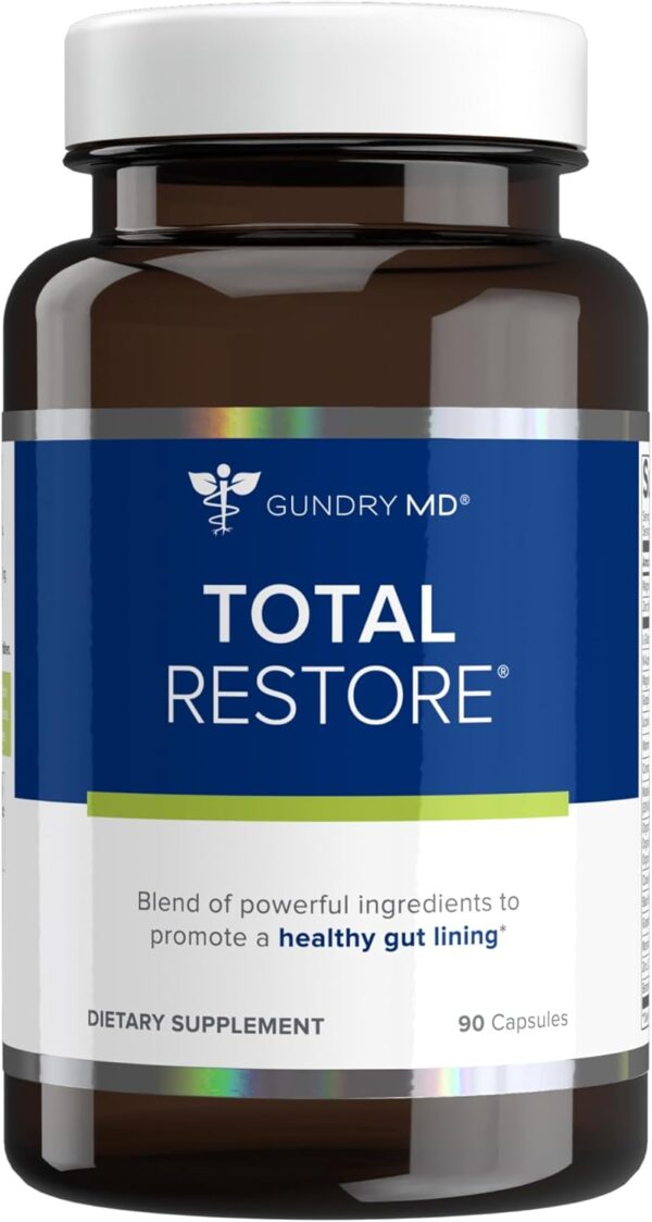 Gundry MD Total Restore Gut Lining Support, Digestive Supplement for Gastrointestinal Wellness, Gut Health Supplement, Gut Health for Women and Men, 90 Capsules, 30 Day Supply