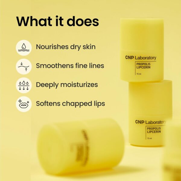 CNP Honey Lip Butter - Propolis Lipcerin™ Original, Valentines Day Gifts for Her, Hydrating Overnight Manuka Lip Balm & Mask, 12hrs Long-lasting Moisture, Korean Skin Care, 0.5 fl.oz.