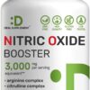 Nitric Oxide Booster 3,000mg Per Serving, 300 Capsules – 12 in 1 Nitric Oxide Supplement – Arginine & Citrulline Complex with Energy Blend – Marshmallow Root – Promotes Nutrient Flow to Muscles &Heart