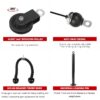 61FJ9V166wL._AC_SL1500_.jpg LFJ LAT Pull Down and Lift Weight Pulley System Cable Machine Pulley Attachment for Triceps Pull Down, Biceps Curl, Back, Forearm, Shoulder Home Gym Equipment