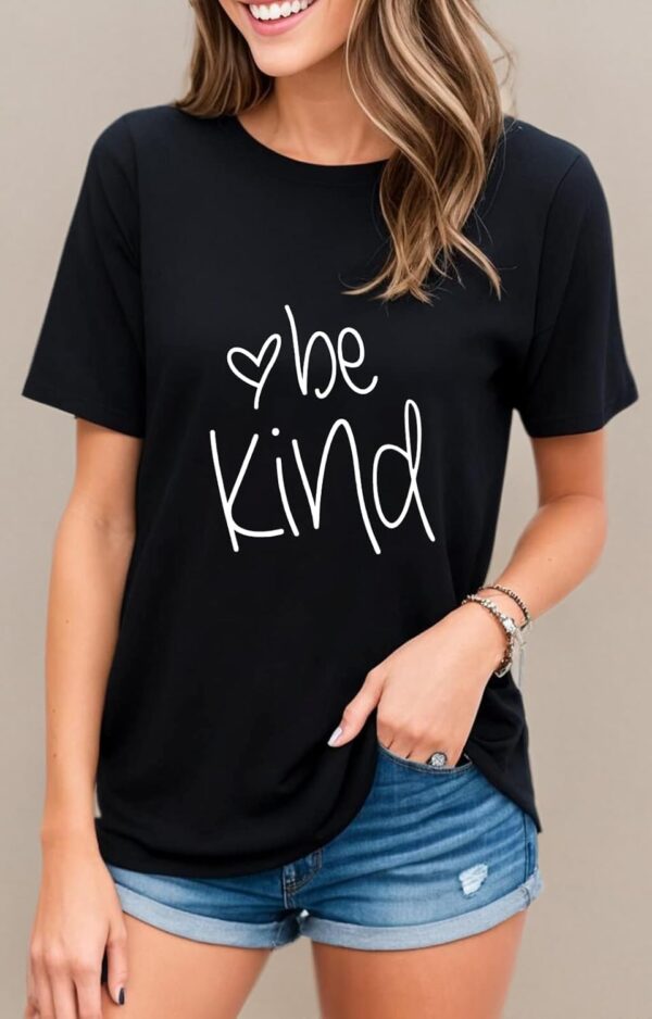 Be Kind T Shirts Women Cute Graphic Blessed Shirt Funny Inspirational Teacher Fall Tees Tops