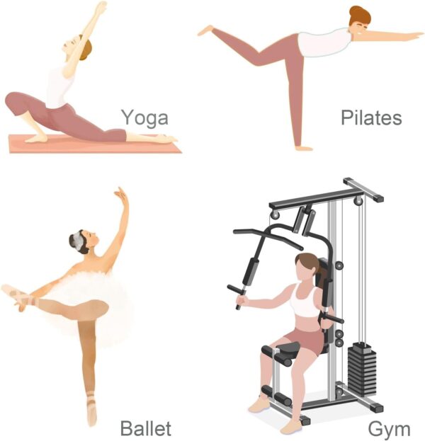 Women Non-Slip Full Toe Grip Socks With Straps, Designed For Yoga, Pilate, Dance, Ballet, Barre Or Gym Workout