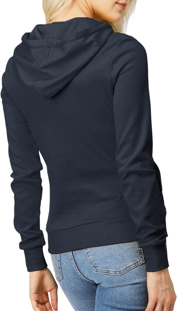 H2H Women's Slim Fit Zip Up & Pullover Hoodie Lightweight Long Sleeve Kangaroo Pocket Basic Casual Sweatshirt