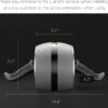 AB Wheel Roller with Resistance Spring, Automatic Rebound Exercise Abdominal Ultra-Wide Wheels Fitness for Gym & Home, Core Work-out Strength-Training Roller with Knee Pad, 14.6"W