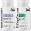 Youth & Tonic Jumpstart Cleanse – Water Weight Away Pills & 15 Day Colon Detox & Gut Cleanser for Bloating, Energy, and Metabolism Support – Aids in Shedding Excess Fluids for a Lighter Body – 90 Caps