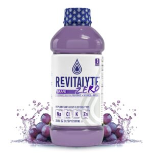 Grape Zero Sugar - Replenishes Electrolytes - Multi-Purpose Recovery and Electrolyte Drink - Rapid Hydration Drink - 12 Pack - 20 Ounce Bottle - Zero Sugar