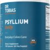 Dr. Tobias Psyllium Daily, Supports Healthy Bowel Movement, Psyllium Husk Capsules with Bentonite Clay, Flaxseed & Natural Ingredients, Daily Fiber Supplement in Support of Colon Health, 180 Capsules