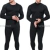 5 or 4 Pack Men's Thermal Compression Pants Fleece Lined Sports Tights Athletic Leggings Cold Weather Baselayer Winter Gear