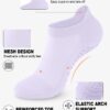 6 Pairs Grip Pilates Socks for Women, Non-slip Yoga Athletic Socks for Barre Ballet Barefoot Workout Hospital