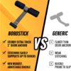 NordStick Nordic Hamstring Curl Strap - Original Nord Stick Exercise Set for Home and Travel - 5 Second Set Up