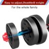 Adjustable-Dumbbells-Sets,Free Weights-Dumbbells Set of 2 Convertible To Barbell A Pair of Lightweight for Home Gym,Women and Men Equipment
