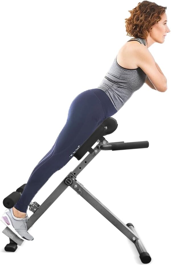 61GYE1plQQL._AC_SL1500_.jpg Hyperextension Roman Chair - Adjustable Bench Foldable Exercise Bench Back Extension Machine Roman Chair Exercise Equipment for Home