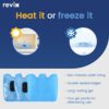 REVIX Wisdom Teeth Ice Pack Head Wrap with 3D Sewing Jaw Ice Pack for Face Oral Surgery Pain Relief for TMJ, Tooth Extraction & Teeth Removed, Extra Snug Fit with 4 Hot Cold Gel Packs Reusable, Black