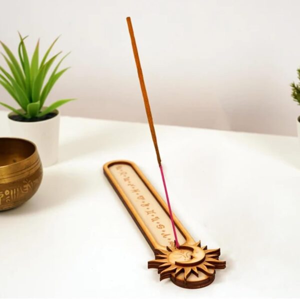 Incense Holder, Ash Catcher, Meditation Accessories, Spiritual Ornaments, Enhance Meditation Yoga Meditation Spa Room Decoration(Sun & Moon)