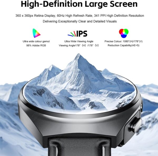 Smart Watch with Wireless Earbuds, Bluetooth Call Watches for Men 1.53" Steel Material Ultra-Thin Body 9D Sound Effects,Fitness Tracker Sports Watch, Compatible iPhone Android (96 Silver)