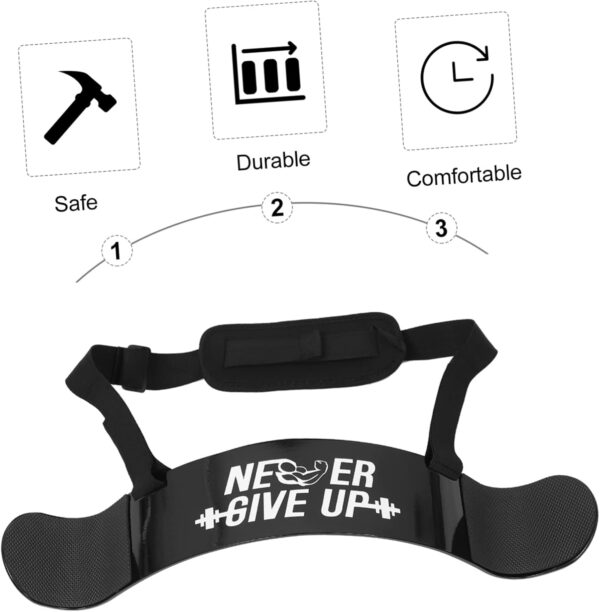 Training Board Chest Workout Equipment Men Upper Body Exercise Machine Bicep Tricep Curl Machine Tricep Rope Muscle Tablas Stimulator Outdoor Fitness Gear para Black Aluminum Alloy