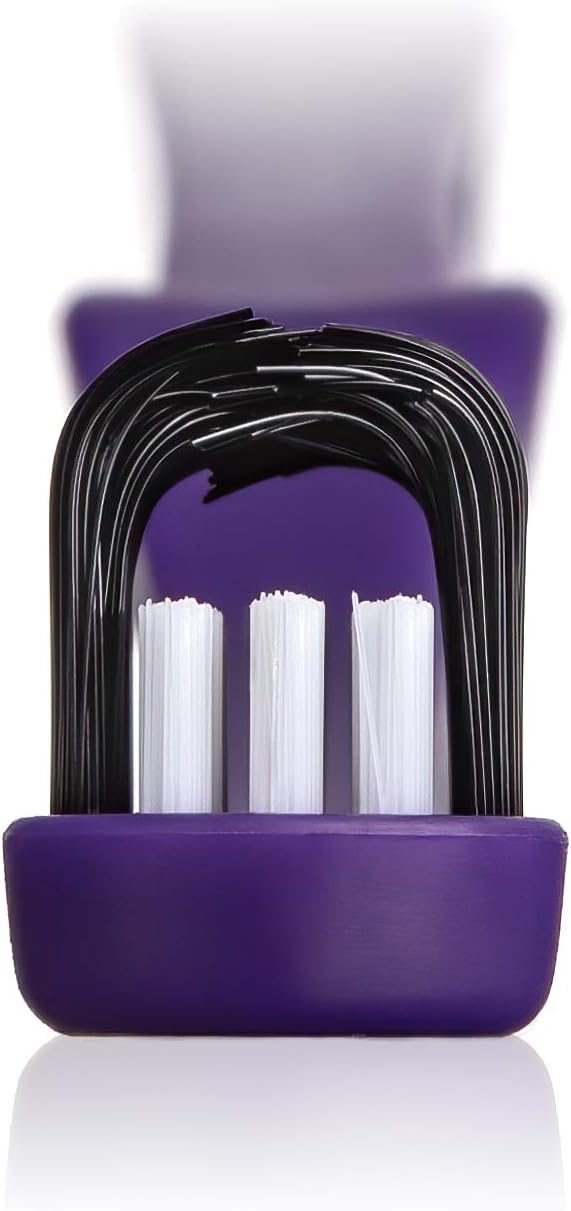 CleanCurl 3D Toothbrush - 3-Sided Toothbrush Ideal for Adults, Kids, Special Needs, Elderly - Soft Bristle Toothbrush Perfectly Cleans Teeth, Implants & Gum Line