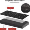 0.56in Thick 24 Sq Ft Gym Flooring for Home Gym, 6 Tiles Workout Exercise Equipment Mats, Rubber Top with EVA Foam, Interlocking Puzzle Floor Tiles for Fitness Room, Protective Flooring Mat