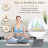 Meditation Floor Cushion for Yoga Adults Square Floor Pillows Seating Large Meditation Cushion Yoga Pillows for Sitting on Floor Meditation Pillow Mat Outdoor Rectangle Floor Sitting Cushion