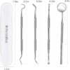 61I6Jv52hdL._AC_SL1500_.jpg Dental Tools, Professional Teeth Cleaning Oral Care Hygiene Kit, Stainless Steel Dental Pick Tooth Scraper Tartar Plaque Remover for Dentist, Personal, Pet Use with Storage Box
