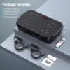 Vibration Plate Exercise Machine, Vibration Plate for Lymphatic Drainage 330 Lbs Capacity Whole Body Vibration Platform Machines Helps Weight Loss Shaping Toning Wellness Home Gyms Office