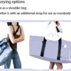 Yoga Mat Bag with Shoes compartment & Wet Compartment & shoulder bag &crossbody yoga bag large yoga bag with Yoga Mat Holder Yoga Bag with Adjustable Mat Strap for Women Men