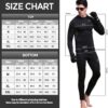 WINDCHASER Mens Thermal Underwear Set Winter Sport Hunting Gear Sport Long Johns Base Layer Bottom Top