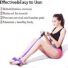 Multifunction Tension Rope, 6-Tube Elastic Yoga Pedal Puller Resistance Band, Natural Latex Tension Rope Fitness Equipment, for Abdomen/Waist/Arm/Leg Stretching Slimming Training