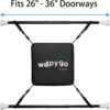 Boxing Bag Doorway Punching Bag Apartment Friendly Workouts Aerobic Exercise Stress Relief Punching Bag for Adults Boxing Equipment Home Workout Equipment 26"-36" Size Black