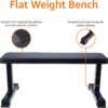 Amazon Basics Flat Weight Bench, Black