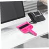 minkissy Handheld Mini Broom and Dustpan Set Tiny Cleaning Table Broom Sweep Brush for Desktop Bed Car Desk Keyboard Countertop Nest Rosy