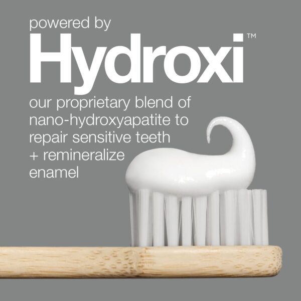 Davids Hydroxi Fluoride Free Nano Hydroxyapatite Toothpaste for Remineralizing Enamel & Sensitive Relief, Whitening, Antiplaque, SLS Free, Natural Peppermint, 5.25oz, Made in USA