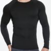 5 or 4 Pack Compression Shirts for Men Long Sleeve Athletic Cold Weather Base Layer Undershirt Gear T Shirt for Workout